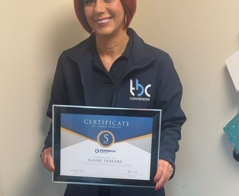 Elaine Tankard - 5 years of service